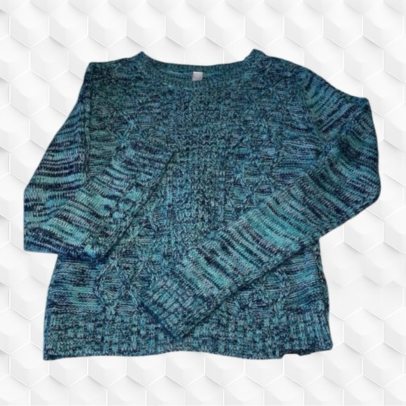 PS Brand Girls Size 14 Dark Teal Long Sleeve Sweater with add on scarf - Picture 1 of 4